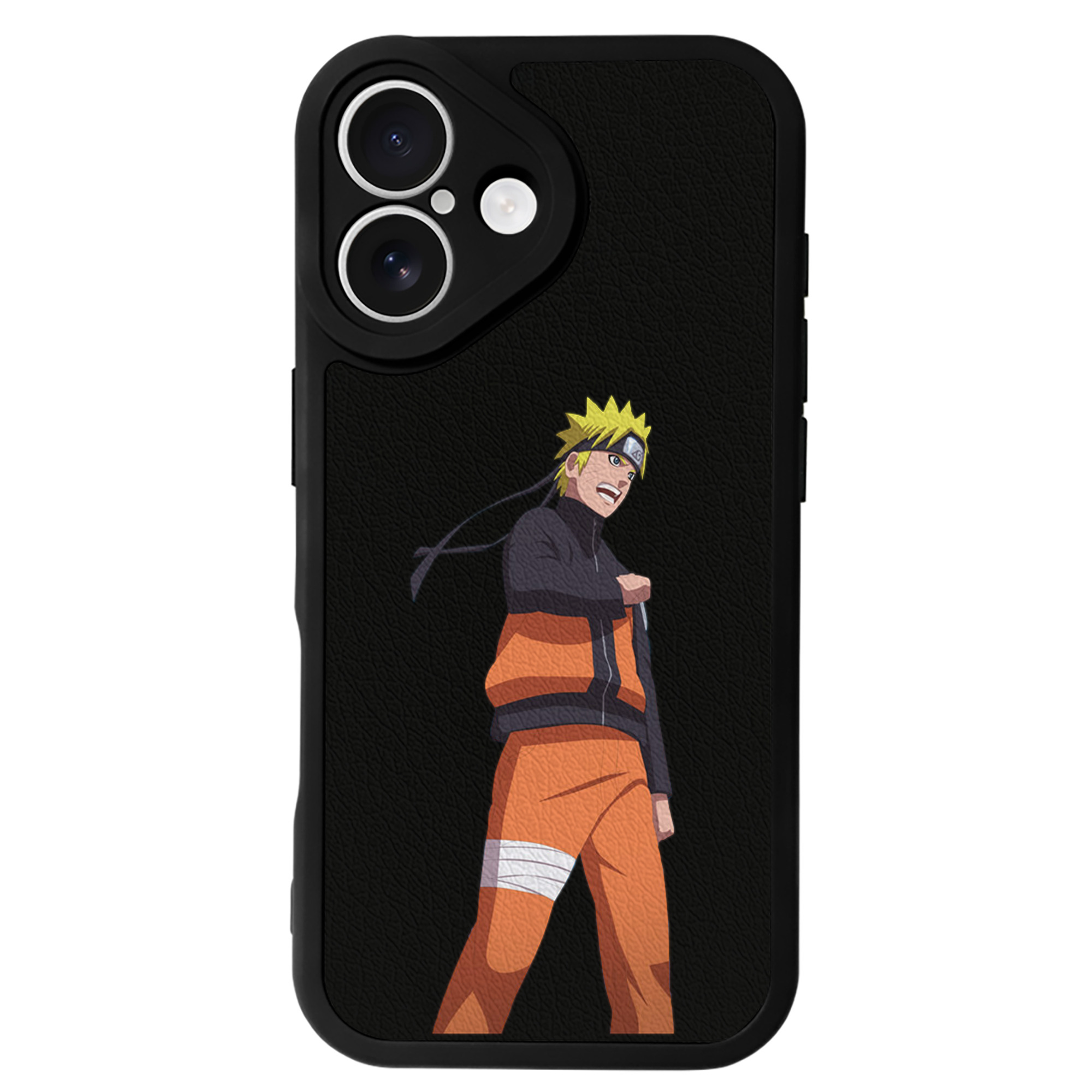（画像用） NARUTO -ナルト- うずまき ナルト Uzumaki Naruto 【iPhone 16シリーズ対応】シリコンスマホケース（レザー調） 材質：シリコン